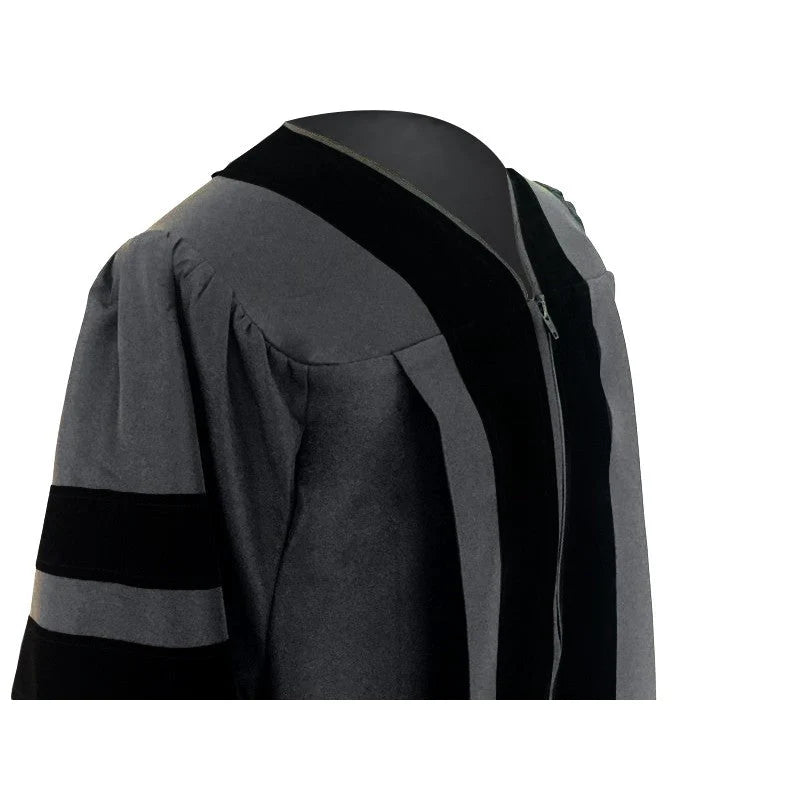 Classic Doctoral Graduation Cap & Gown - Academic Regalia