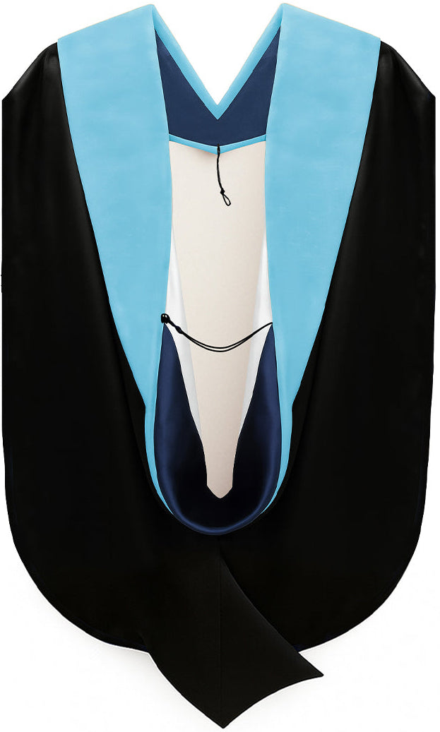 Doctor of Education Hood - Navy Blue & White