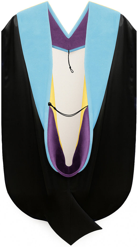 Doctor of Education Hood - Purple & Golden Yellow