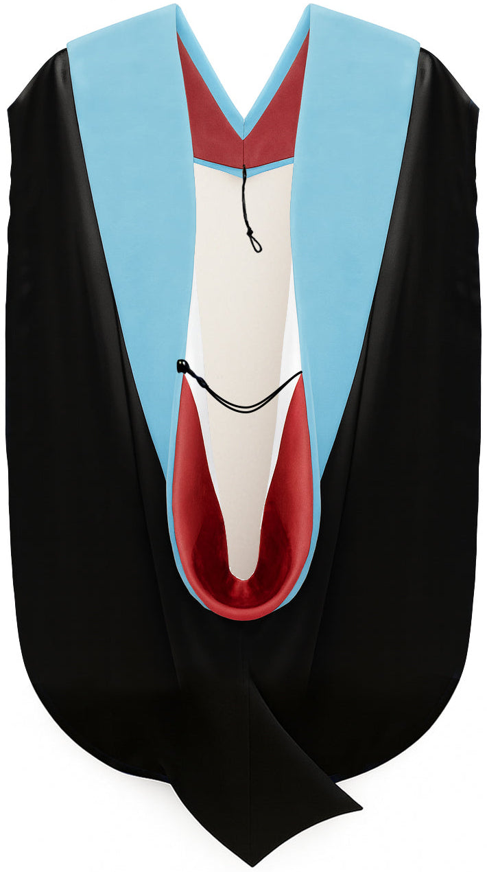 Doctor of Education Hood - Red & White