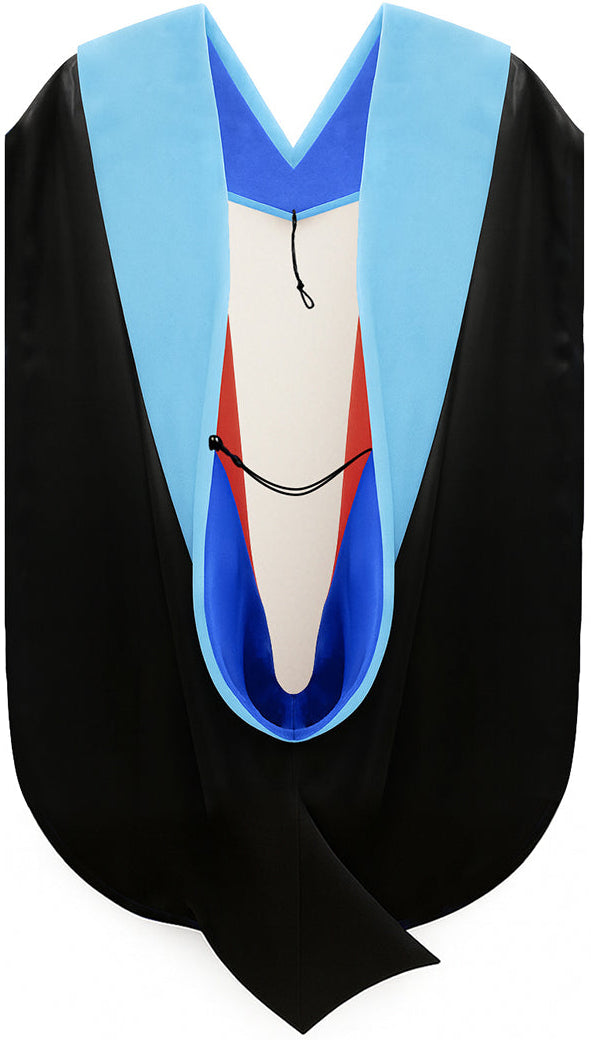 Doctor of Education Hood - Royal Blue & Red
