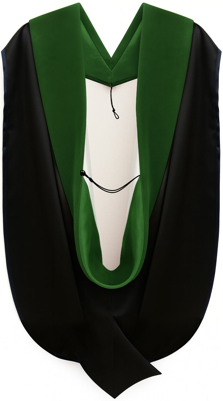 Doctor of Medicine Hood - Kelly Green & White