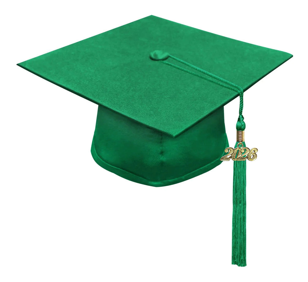 Eco-Friendly Emerald Green High School Graduation Cap & Gown