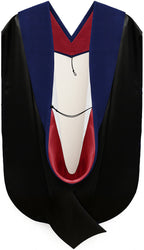 Phd Hood Dark Blue Velvet - Red & White