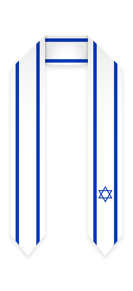 Israel Graduation Stole - Israel Flag Sash