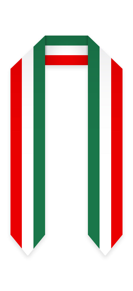 Italy Graduation Stole -  Italy Flag Sash