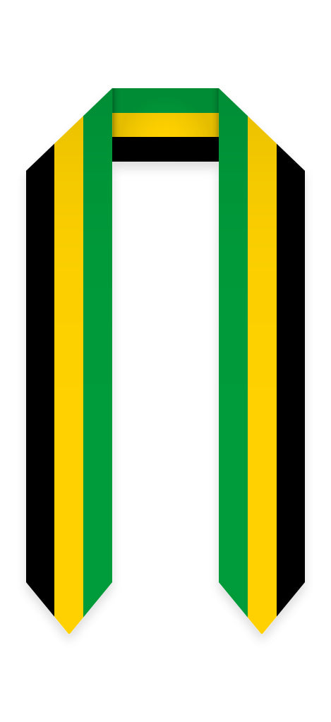Jamaican Graduation Stole - Jamaican Flag Sash