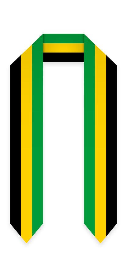 Jamaican Graduation Stole - Jamaican Flag Sash