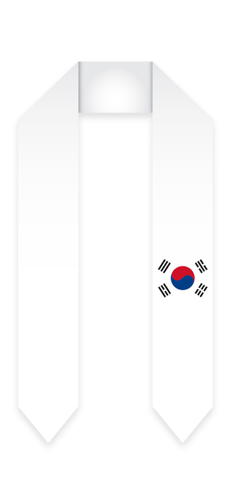 Korea Graduation Stole - South Korean Flag Sash