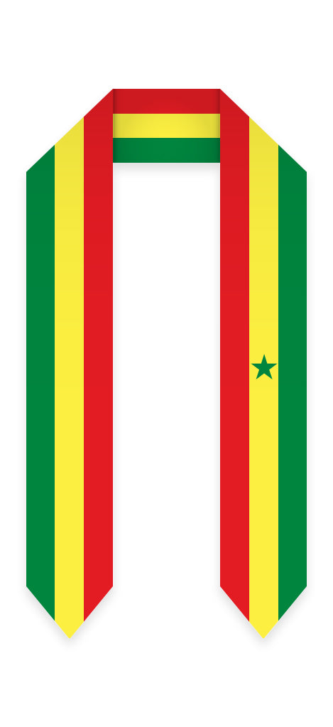 Senegal Graduation Stole -  Senegal Flag Sash