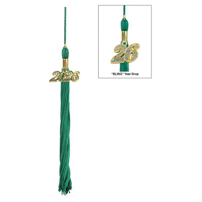 Matte Emerald Green High School Cap & Tassel - Graduation Caps