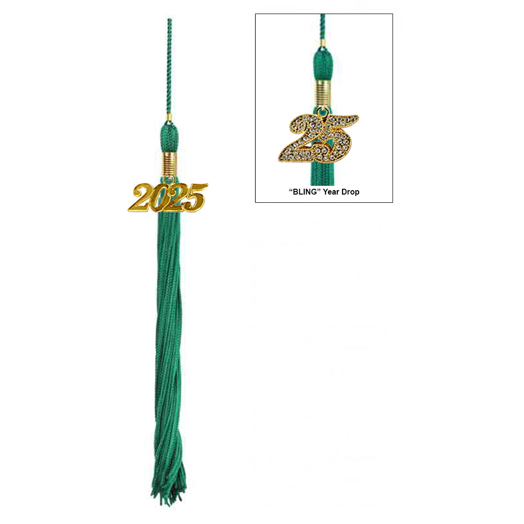 Matte Emerald Green Graduation Cap & Gown