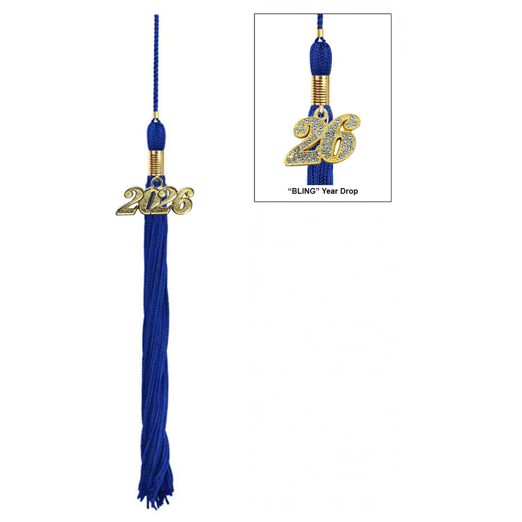 Shiny Royal Blue High School Cap & Tassel - Graduation Caps