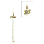 Matte White High School Cap & Tassel - Graduation Caps