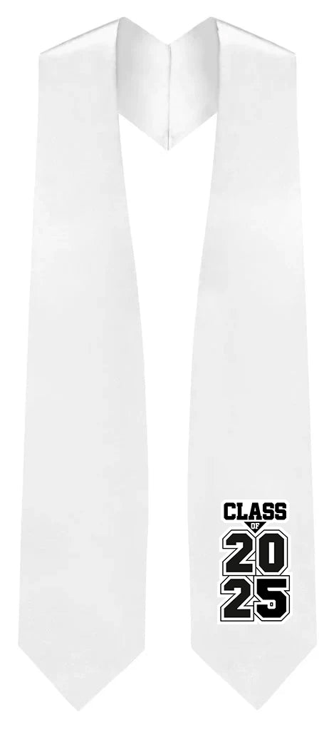 White "Class of 2025/2026" Graduation Stole