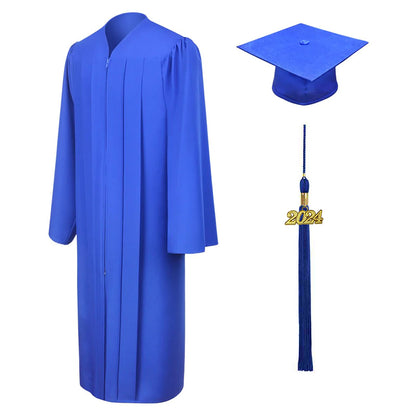 Matte Royal Blue Bachelors Cap & Gown - College & University
