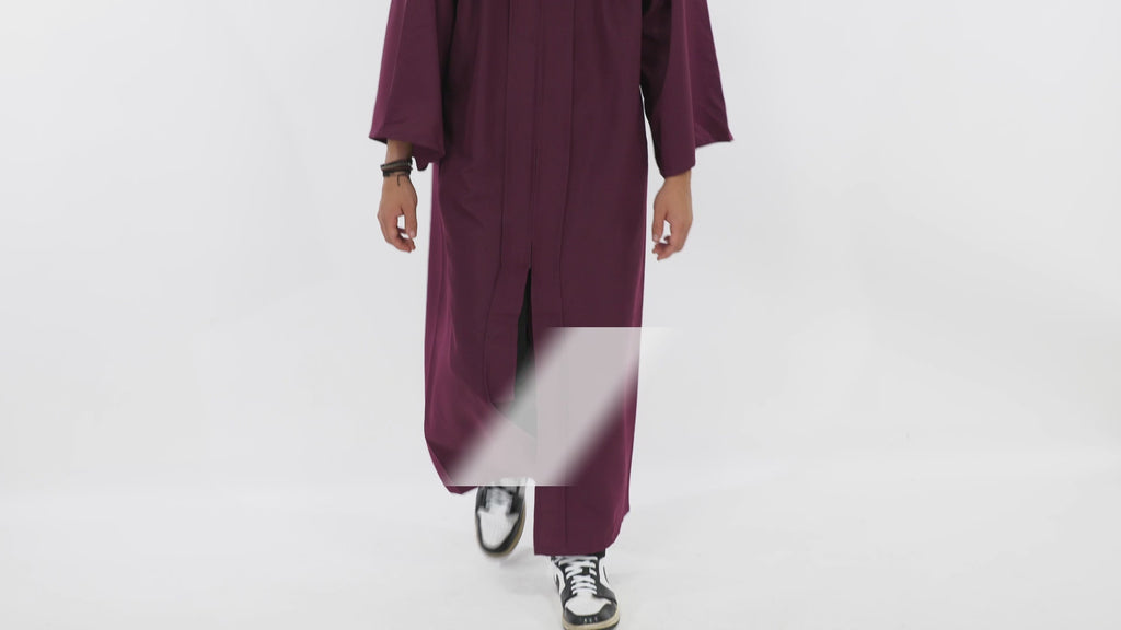 Matte Maroon High School Cap & Gown