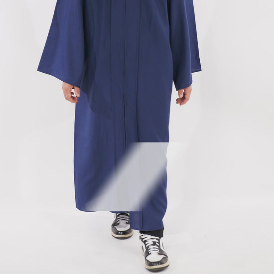Matte Navy Blue High School Cap & Gown