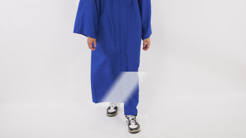 Matte Royal Blue High School Cap & Gown