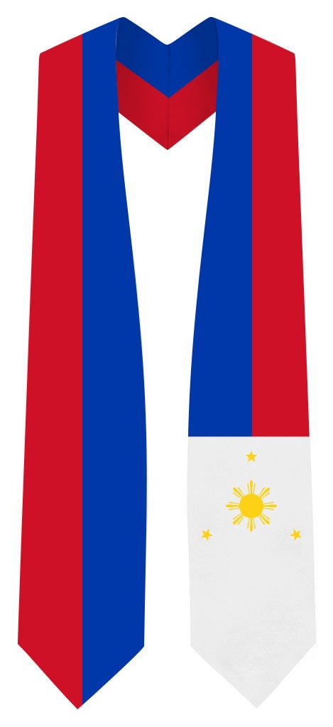 Philippines Graduation Stole - Philippine Flag Sash