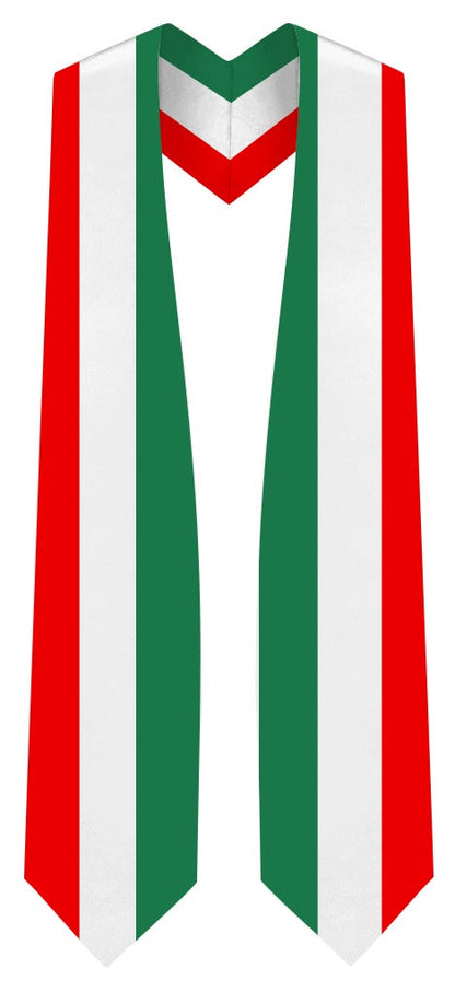 Italy Graduation Stole -  Italy Flag Sash