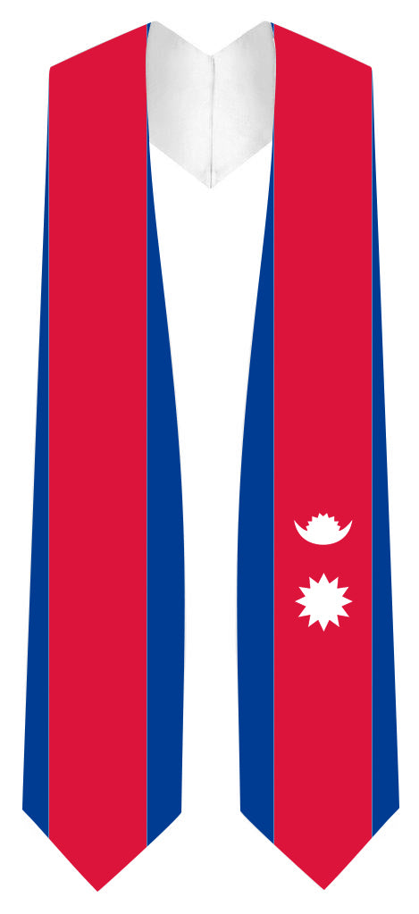 Nepal Graduation Stole - Nepal Flag Sash