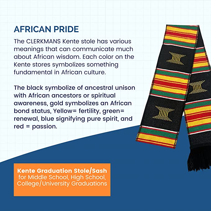 Kente Graduation Stole/Sash GradCanada Kente Graduation Stole/Sash GradCanada