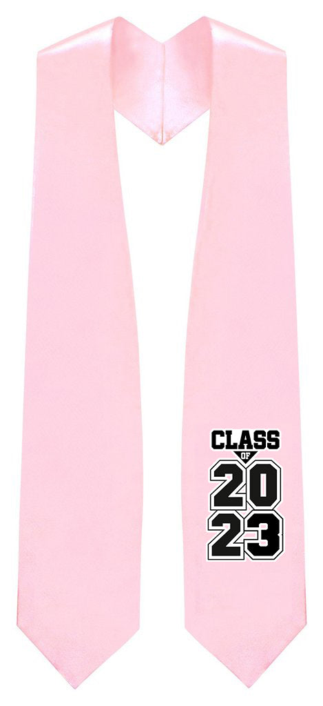 Pink "Class of 2023" Graduation Stole