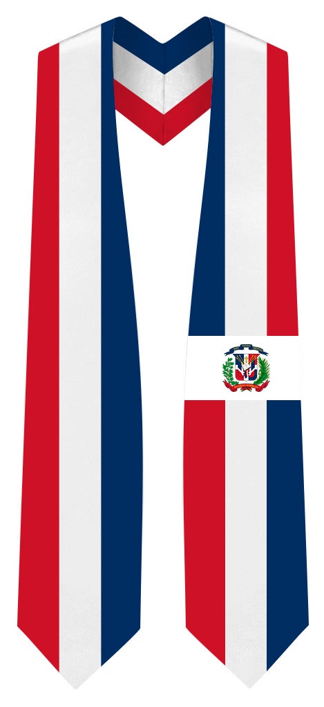 Dominican Republic Graduation Stole - Dominican Republic Flag Sash