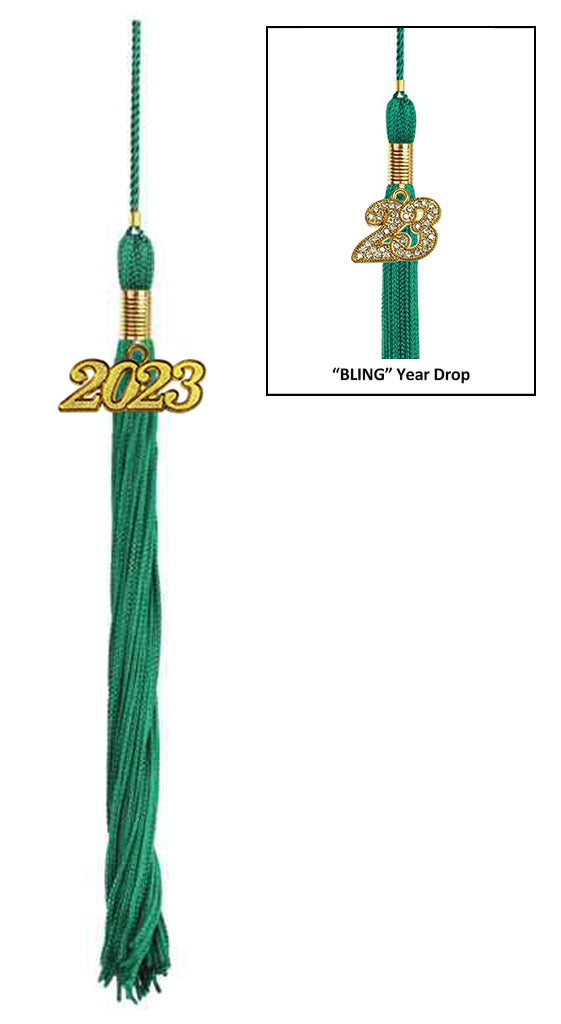 Matte Emerald Green Graduation Cap & Gown