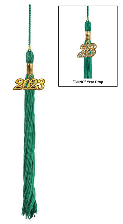 Matte Emerald Green Graduation Cap & Gown