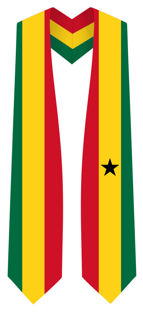 Ghana Graduation Stole - Ghana Flag Sash