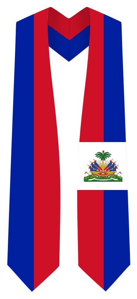 Haiti Graduation Stole - Haiti Flag Sash