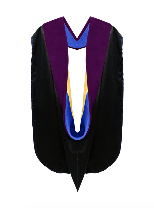 Doctor of Law Hood - Royal Blue & Gold