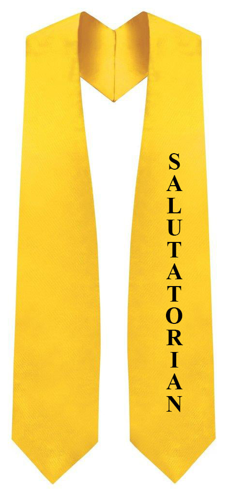 Gold Salutatorian Stole for Graduation