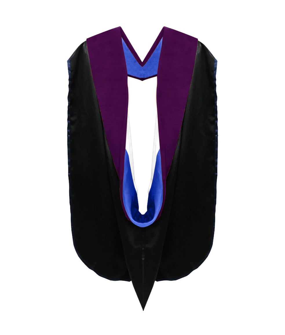 Doctor of Law Hood - Royal Blue & White