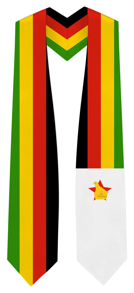 Zimbabwe Graduation Stole -  Zimbabwe Flag Sash