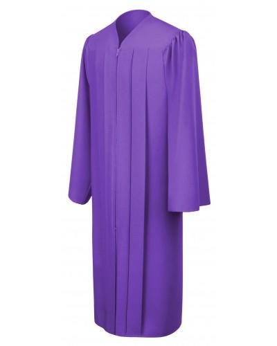 Matte Purple Bachelors Graduation Gown - College & University - Graduation Cap and Gown