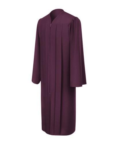 Matte Maroon Bachelors Graduation Gown - College & University - GradCanada