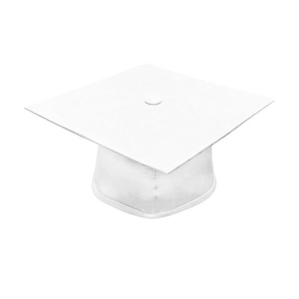 Matte White Bachelors Cap & Gown - College & University - Graduation Cap and Gown