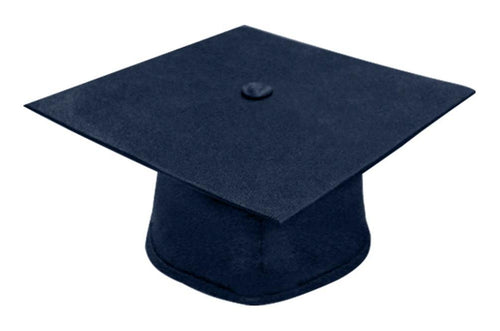 Matte Navy Blue Bachelors Graduation Cap - College & University