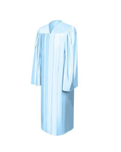 Shiny Light Blue Bachelors Graduation Gown - College & University - GradCanada