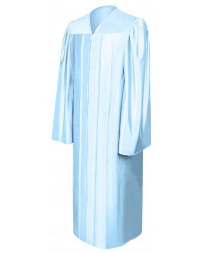Shiny Light Blue Bachelors Graduation Gown - College & University - GradCanada