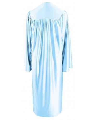 Shiny Light Blue Bachelors Graduation Gown - College & University - GradCanada