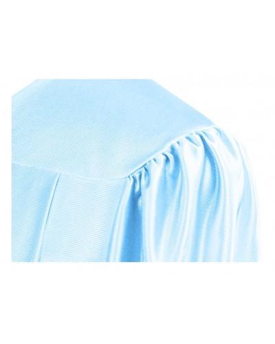 Shiny Light Blue Bachelors Graduation Gown - College & University - Graduation Cap and Gown