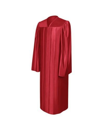 Shiny Red Bachelors Graduation Gown - College & University - Graduation Cap and Gown