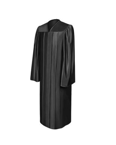 Shiny Black Bachelors Graduation Gown - College & University - GradCanada