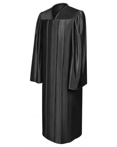 Shiny Black Bachelors Graduation Gown - College & University - GradCanada