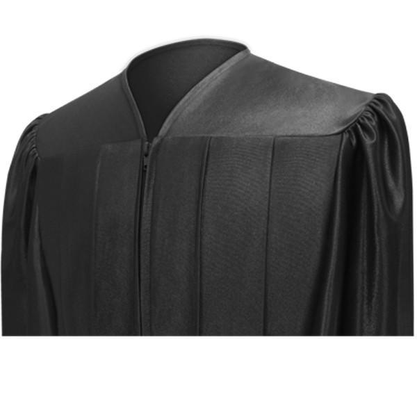 Shiny Black High School Graduation Cap & Gown - Graduation Cap and Gown