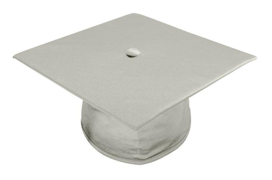 Shiny Silver Bachelors Graduation Cap - College & University - GradCanada